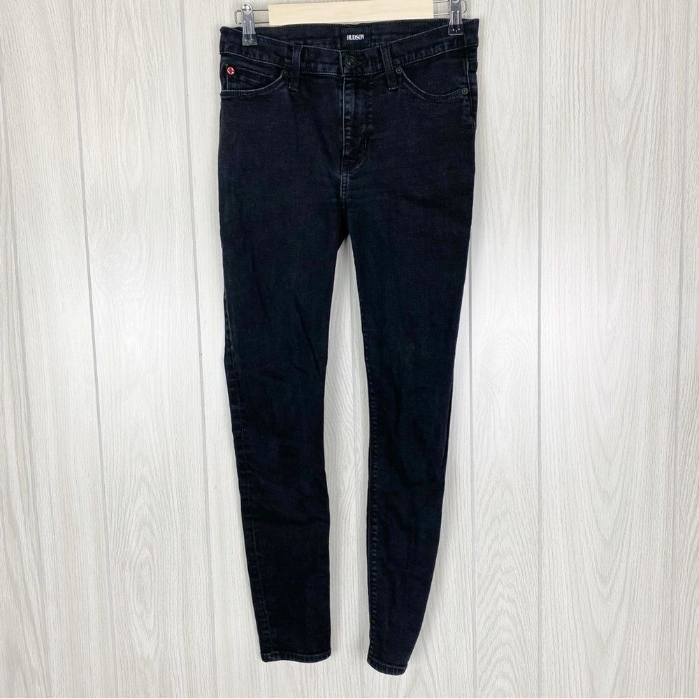 Hudson | Black Natalie Midrise Super Skinny Ankle Jean Size 27